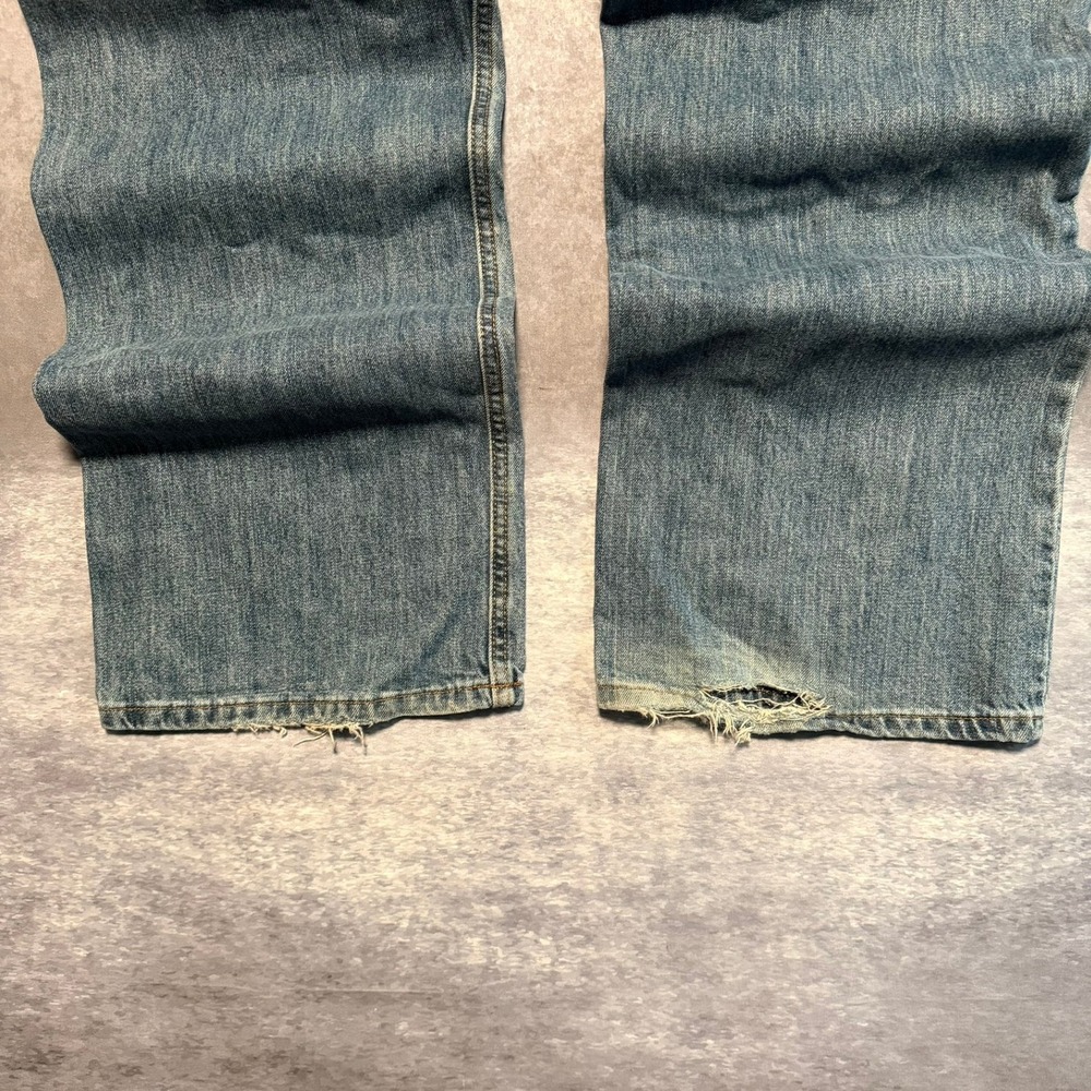 Y2K Urban Pipeline Mens Blue Relaxed Fit Straight Leg Jeans 38x30 Baggy Skater - Picture 7 of 7
